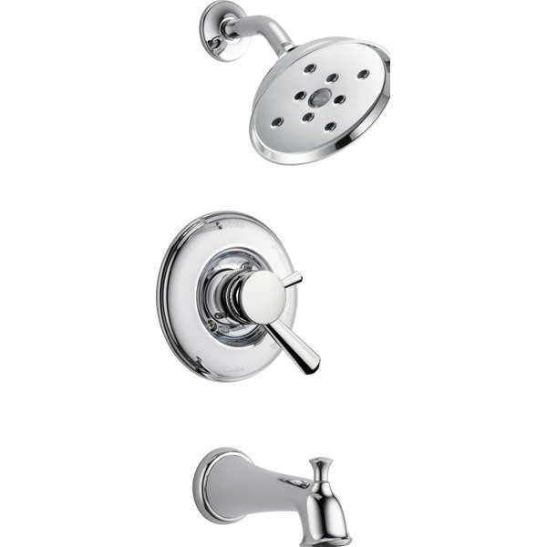 T17493RB Delta T17493 Linden™ Tub and Shower Faucet with Monitor
